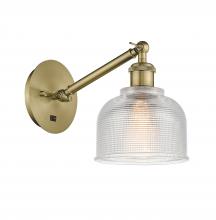  317-1W-AB-G412-LED - Dayton - 1 Light - 6 inch - Antique Brass - Sconce