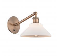  317-1W-AC-G131-LED - Orwell - 1 Light - 8 inch - Antique Copper - Sconce