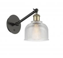  317-1W-BAB-G412-LED - Dayton - 1 Light - 6 inch - Black Antique Brass - Sconce