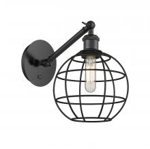  317-1W-BK-CE-8-BK - Lake Placid - 1 Light - 8 inch - Matte Black - Sconce