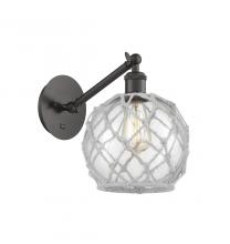 Innovations Lighting 317-1W-OB-G122-8RW-LED - Farmhouse Rope - 1 Light - 8 inch - Oil Rubbed Bronze - Sconce