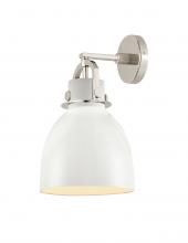  410-1W-PN-M412-8W - Newton Bell - 1 Light - 8 inch - Polished Nickel - Sconce