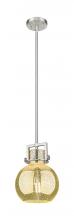 Innovations Lighting 411-1SS-SN-G410-8ME - Newton Sphere - 1 Light - 8 inch - Satin Nickel - Mini Pendant