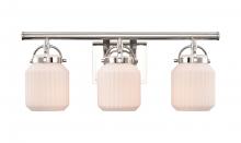  416-3W-PN-G416-6WH - Latreille - 3 Light - 22 inch - Polished Nickel - Bath Vanity Light