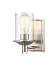 Innovations Lighting 417-1W-SN-G4174-LED - Manhattan - 1 Light - 5 inch - Satin Nickel - Bath Vanity Light