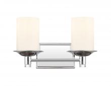 Innovations Lighting 417-2W-PC-W-LED - Manhattan - 2 Light - 15 inch - Polished Chrome - Bath Vanity Light