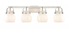  423-4W-SN-G410-6WH - Pilaster II Sphere - 4 Light - 37 inch - Satin Nickel - Bath Vanity Light