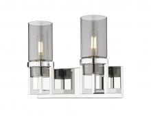  426-2W-PN-G426-8SM - Utopia - 2 Light - 15 inch - Polished Nickel - Bath Vanity Light