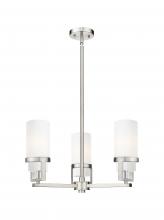  426-3CR-SN-G426-8WH - Utopia - 3 Light - 22 inch - Satin Nickel - Pendant