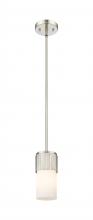  428-1S-SN-G428-7WH - Bolivar - 1 Light - 5 inch - Satin Nickel - Pendant