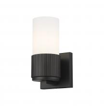  428-1W-BK-G428-7WH - Bolivar - 1 Light - 5 inch - Matte Black - Sconce