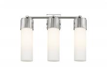  428-3W-PN-G428-12WH - Bolivar - 3 Light - 21 inch - Polished Nickel - Bath Vanity Light