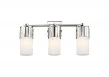  428-3W-PN-G428-7WH - Bolivar - 3 Light - 21 inch - Polished Nickel - Bath Vanity Light