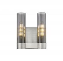  429-2W-SN-G429-11SM - Empire - 2 Light - 11 inch - Satin Nickel - Bath Vanity Light