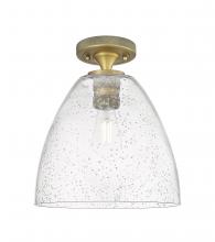 Innovations Lighting 434-1F-BB-GBD-94 - Crown Point - 1 Light - 9 inch - Brushed Brass - Flush Mount
