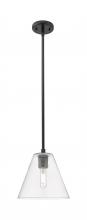 Innovations Lighting 434-1S-BK-GBC-82 - Crown Point - 1 Light - 8 inch - Matte Black - Pendant