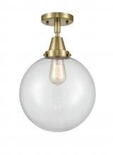  447-1C-AB-G202-10 - Beacon - 1 Light - 10 inch - Antique Brass - Flush Mount