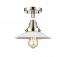  447-1C-PN-G1 - Halophane - 1 Light - 9 inch - Polished Nickel - Flush Mount