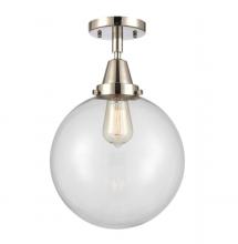  447-1C-PN-G202-10-LED - Beacon - 1 Light - 10 inch - Polished Nickel - Flush Mount