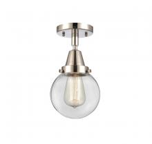  447-1C-PN-G202-6-LED - Beacon - 1 Light - 6 inch - Polished Nickel - Flush Mount