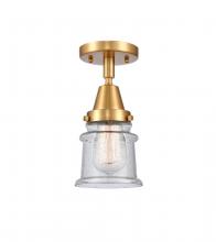  447-1C-SG-G184S-LED - Canton - 1 Light - 6 inch - Satin Gold - Flush Mount