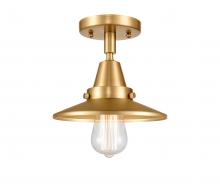  447-1C-SG-M4 - Railroad - 1 Light - 8 inch - Satin Gold - Flush Mount