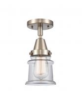  447-1C-SN-G182S - Canton - 1 Light - 6 inch - Brushed Satin Nickel - Flush Mount