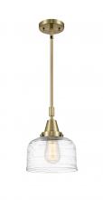  447-1S-AB-G713-LED - Bell - 1 Light - 8 inch - Antique Brass - Mini Pendant