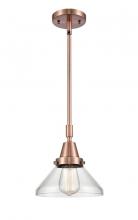 Innovations Lighting 447-1S-AC-G4472-LED - Caden - 1 Light - 8 inch - Antique Copper - Mini Pendant