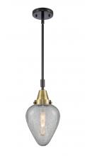 Innovations Lighting 447-1S-BAB-G165-LED - Geneseo - 1 Light - 7 inch - Black Antique Brass - Mini Pendant