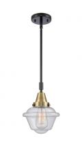  447-1S-BAB-G534 - Oxford - 1 Light - 8 inch - Black Antique Brass - Mini Pendant