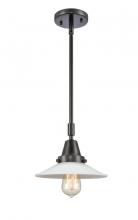  447-1S-BK-G1 - Halophane - 1 Light - 9 inch - Matte Black - Mini Pendant