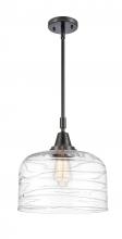  447-1S-BK-G713-L-LED - Bell - 1 Light - 12 inch - Matte Black - Mini Pendant