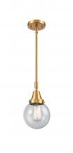  447-1S-SG-G204-6-LED - Beacon - 1 Light - 6 inch - Satin Gold - Mini Pendant