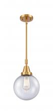  447-1S-SG-G204-8-LED - Beacon - 1 Light - 8 inch - Satin Gold - Mini Pendant