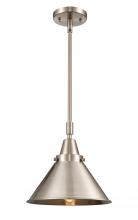  447-1S-SN-M10-SN-LED - Briarcliff - 1 Light - 10 inch - Brushed Satin Nickel - Mini Pendant