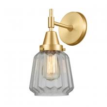  447-1W-SG-G142-LED - Chatham - 1 Light - 7 inch - Satin Gold - Sconce