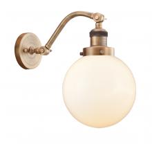  515-1W-BB-G201-8 - Beacon - 1 Light - 8 inch - Brushed Brass - Sconce