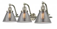  515-3W-SN-G43 - Cone - 3 Light - 28 inch - Brushed Satin Nickel - Bath Vanity Light