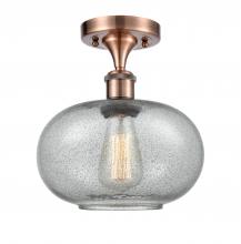 Innovations Lighting 516-1C-AC-G247-LED - Gorham - 1 Light - 10 inch - Antique Copper - Semi-Flush Mount