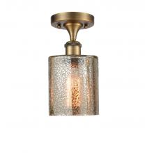  516-1C-BB-G116 - Cobbleskill - 1 Light - 5 inch - Brushed Brass - Semi-Flush Mount