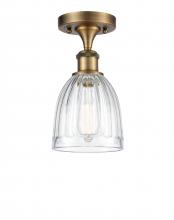  516-1C-BB-G442-LED - Brookfield - 1 Light - 6 inch - Brushed Brass - Semi-Flush Mount