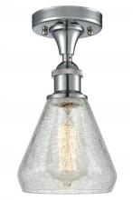  516-1C-PC-G275-LED - Conesus - 1 Light - 6 inch - Polished Chrome - Semi-Flush Mount