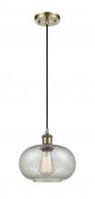  516-1P-AB-G249-LED - Gorham - 1 Light - 10 inch - Antique Brass - Cord hung - Mini Pendant