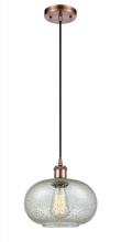 Innovations Lighting 516-1P-AC-G249-LED - Gorham - 1 Light - 10 inch - Antique Copper - Cord hung - Mini Pendant