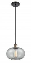 Innovations Lighting 516-1P-BAB-G247-LED - Gorham - 1 Light - 10 inch - Black Antique Brass - Cord hung - Mini Pendant