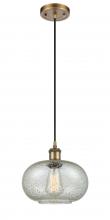  516-1P-BB-G249-LED - Gorham - 1 Light - 10 inch - Brushed Brass - Cord hung - Mini Pendant