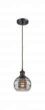  516-1P-OB-G556-6SM - Rochester - 1 Light - 6 inch - Oil Rubbed Bronze - Cord hung - Mini Pendant