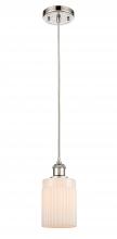  516-1P-PN-G341-LED - Hadley - 1 Light - 5 inch - Polished Nickel - Cord hung - Mini Pendant