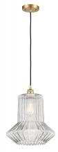 Innovations Lighting 516-1P-SG-G212-LED - Springwater - 1 Light - 12 inch - Satin Gold - Cord hung - Mini Pendant